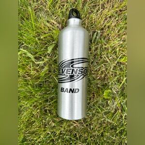 Silver Aluminum Portable Bottle- Stevenson University- New! Unused!